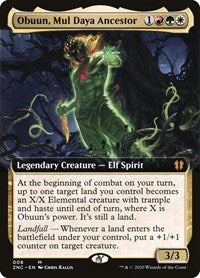 Obuun, Mul Daya Ancestor (Extended Art) [Zendikar Rising Commander] | Exor Games Dartmouth