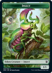 Insect // Kor Warrior Double-sided Token [Zendikar Rising] | Exor Games Dartmouth