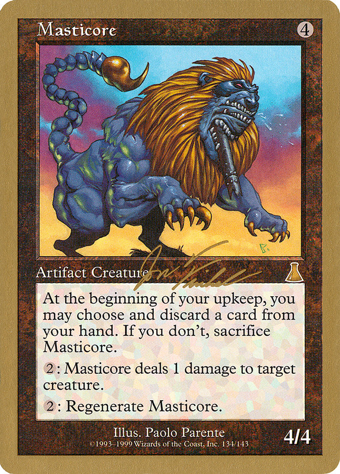 Masticore (Jon Finkel) [World Championship Decks 2000] | Exor Games Dartmouth