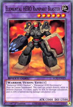 Elemental HERO Rampart Blaster [SGX1-ENA23] Common | Exor Games Dartmouth