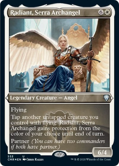 Radiant, Serra Archangel (Foil Etched) [Commander Legends] | Exor Games Dartmouth