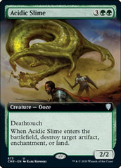 Acidic Slime (Extended Art) [Commander Legends] | Exor Games Dartmouth