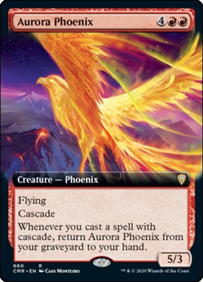 Aurora Phoenix (Extended Art) [Commander Legends] | Exor Games Dartmouth