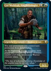 Gor Muldrak, Amphinologist (Foil Etched) [Commander Legends] | Exor Games Dartmouth