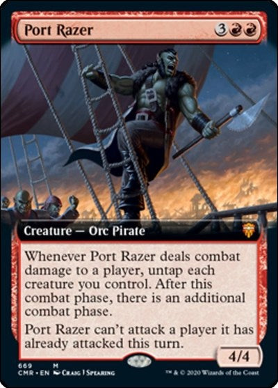 Port Razer (Extended Art) [Commander Legends] | Exor Games Dartmouth