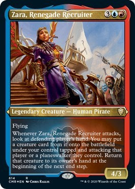 Zara, Renegade Recruiter (Foil Etched) [Commander Legends] | Exor Games Dartmouth