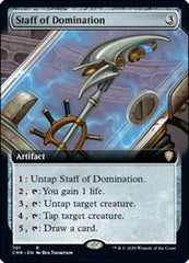 Staff of Domination (Extended Art) [Commander Legends] | Exor Games Dartmouth