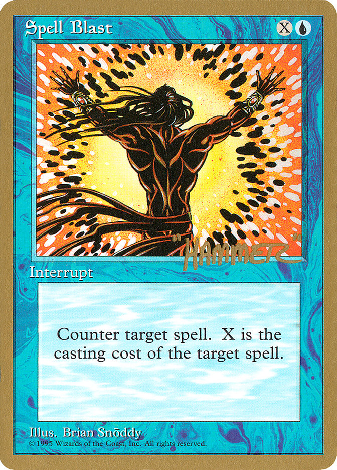 Spell Blast (Shawn "Hammer" Regnier) [Pro Tour Collector Set] | Exor Games Dartmouth