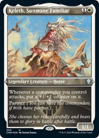 Keleth, Sunmane Familiar (Foil Etched) [Commander Legends] | Exor Games Dartmouth