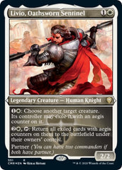 Livio, Oathsworn Sentinel (Foil Etched) [Commander Legends] | Exor Games Dartmouth