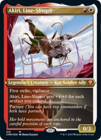 Akiri, Line-Slinger (Foil Etched) [Commander Legends] | Exor Games Dartmouth