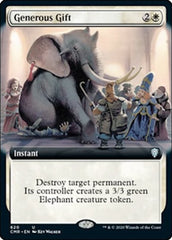 Generous Gift (Extended Art) [Commander Legends] | Exor Games Dartmouth