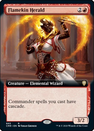 Flamekin Herald (Extended Art) [Commander Legends] | Exor Games Dartmouth