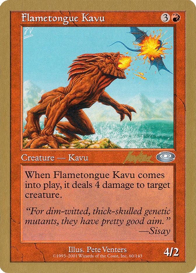 Flametongue Kavu (Brian Kibler) [World Championship Decks 2002] | Exor Games Dartmouth