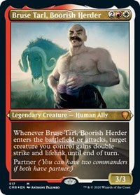 Bruse Tarl, Boorish Herder (Foil Etched) [Commander Legends] | Exor Games Dartmouth