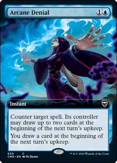 Arcane Denial (Extended Art) [Commander Legends] | Exor Games Dartmouth