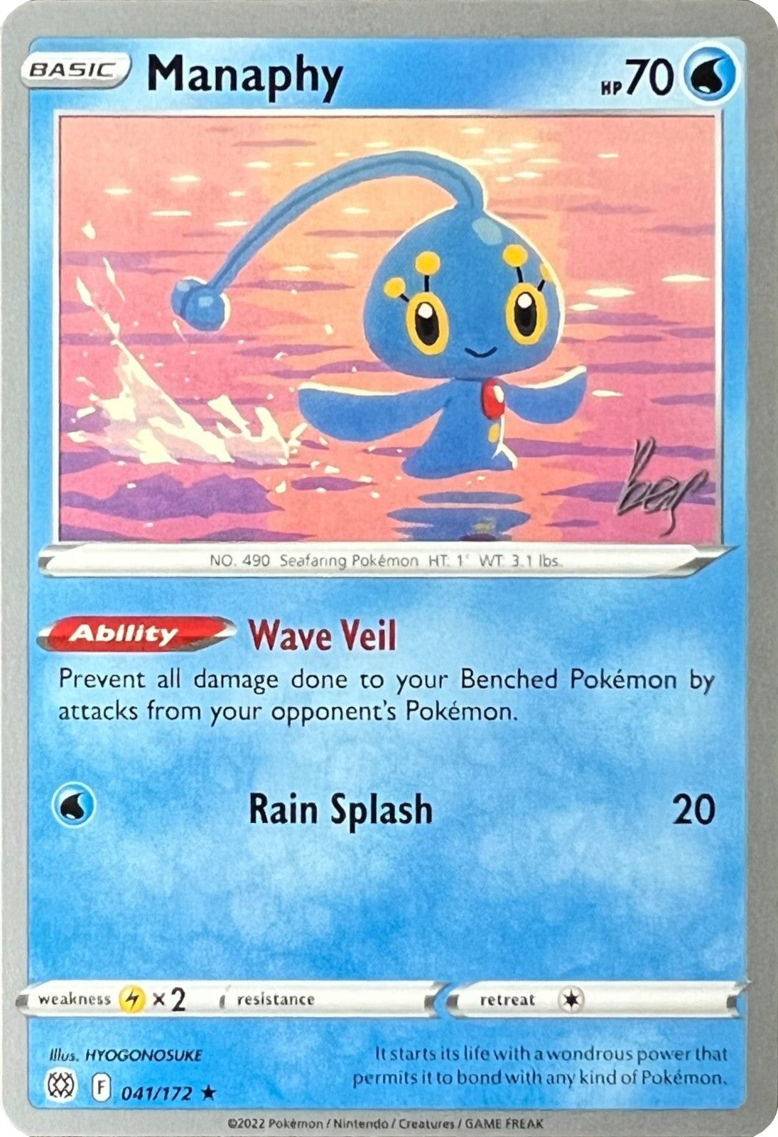 Manaphy (041/172) (Cheryl Again - Sebastian Lashmet) [World Championships 2022] | Exor Games Dartmouth