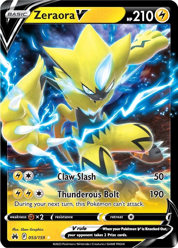 Zeraora V (053/159) [Sword & Shield: Crown Zenith] | Exor Games Dartmouth