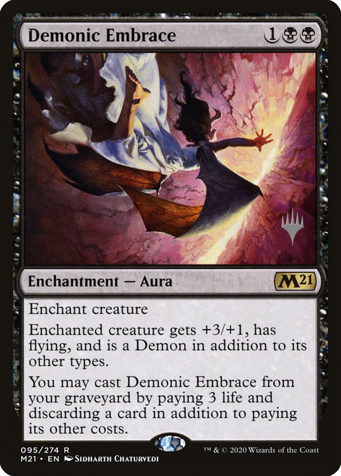 Demonic Embrace (Promo Pack) [Core Set 2021 Promos] | Exor Games Dartmouth