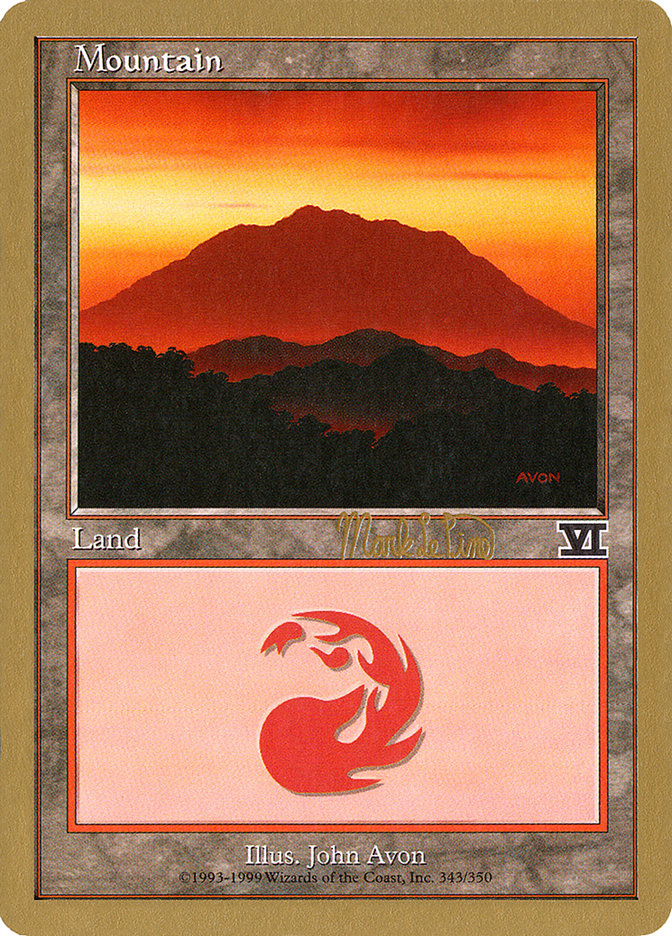 Mountain (mlp346a) (Mark Le Pine) [World Championship Decks 1999] | Exor Games Dartmouth