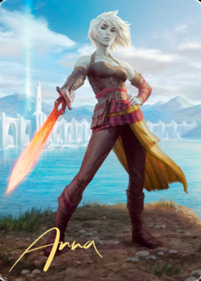 Nahiri, Heir of the Ancients 1 Art Card (Gold-Stamped Signature) [Zendikar Rising Art Series] | Exor Games Dartmouth