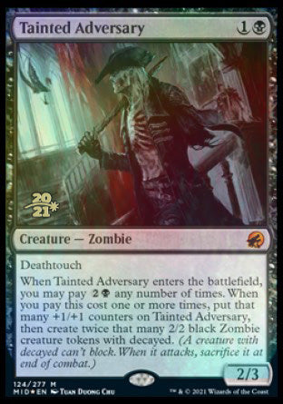 Tainted Adversary [Innistrad: Midnight Hunt Prerelease Promos] | Exor Games Dartmouth