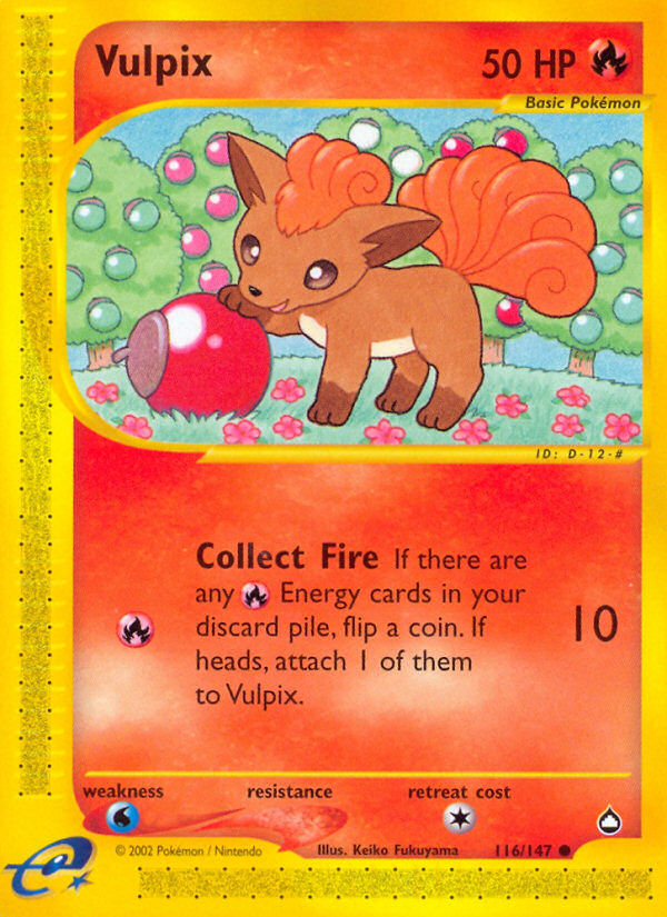 Vulpix (116/147) [Aquapolis] | Exor Games Dartmouth