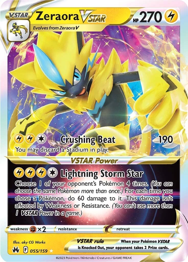 Zeraora VSTAR (055/159) [Sword & Shield: Crown Zenith] | Exor Games Dartmouth