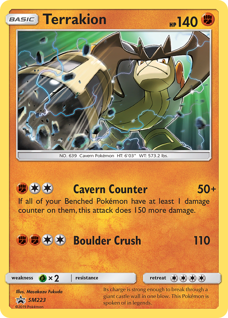 Terrakion (SM223) [Sun & Moon: Black Star Promos] | Exor Games Dartmouth