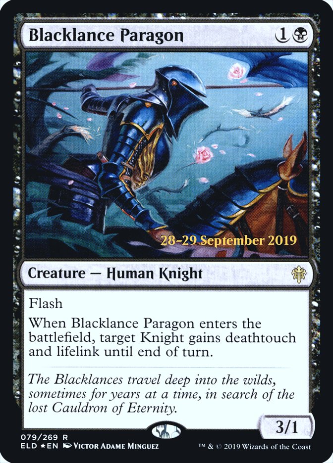 Blacklance Paragon  [Throne of Eldraine Prerelease Promos] | Exor Games Dartmouth