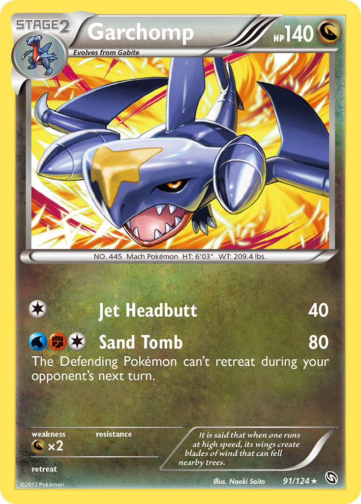 Garchomp (91/124) [Black & White: Dragons Exalted] | Exor Games Dartmouth