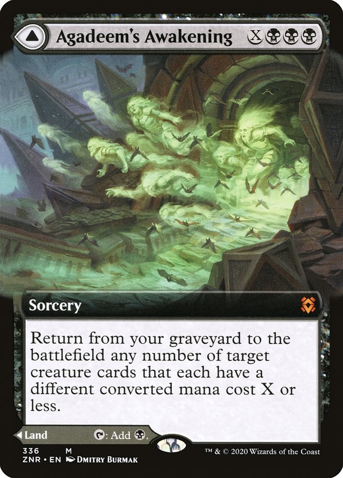 Agadeem's Awakening // Agadeem, the Undercrypt (Extended Art) [Zendikar Rising] | Exor Games Dartmouth