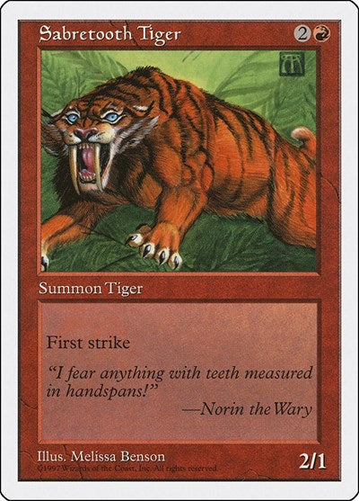 Sabretooth Tiger [Fifth Edition] | Exor Games Dartmouth