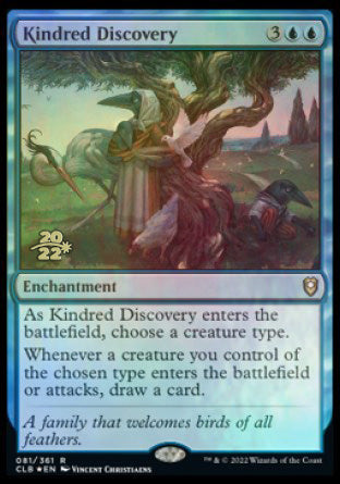 Kindred Discovery [Commander Legends: Battle for Baldur's Gate Prerelease Promos] | Exor Games Dartmouth
