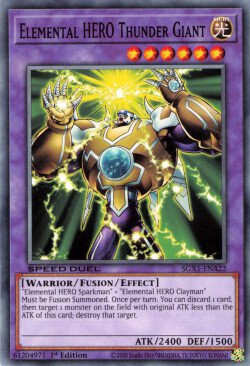 Elemental HERO Thunder Giant [SGX1-ENA22] Common | Exor Games Dartmouth