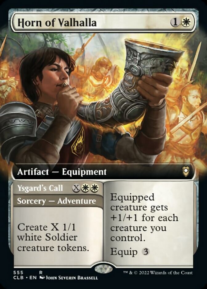 Horn of Valhalla // Ysgard's Call (Extended Art) [Commander Legends: Battle for Baldur's Gate] | Exor Games Dartmouth