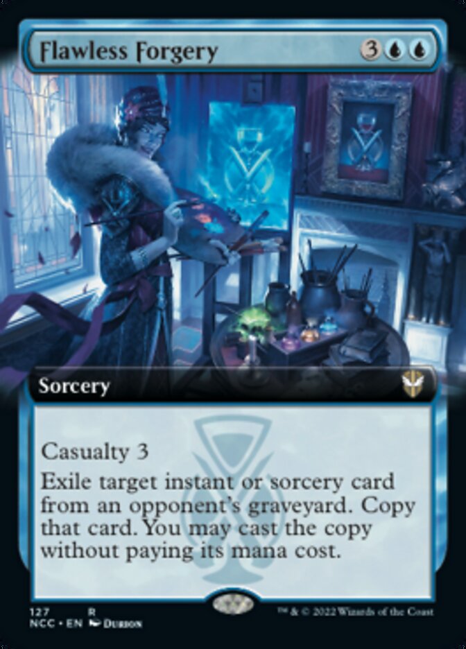 Flawless Forgery (Extended Art) [Streets of New Capenna Commander] | Exor Games Dartmouth