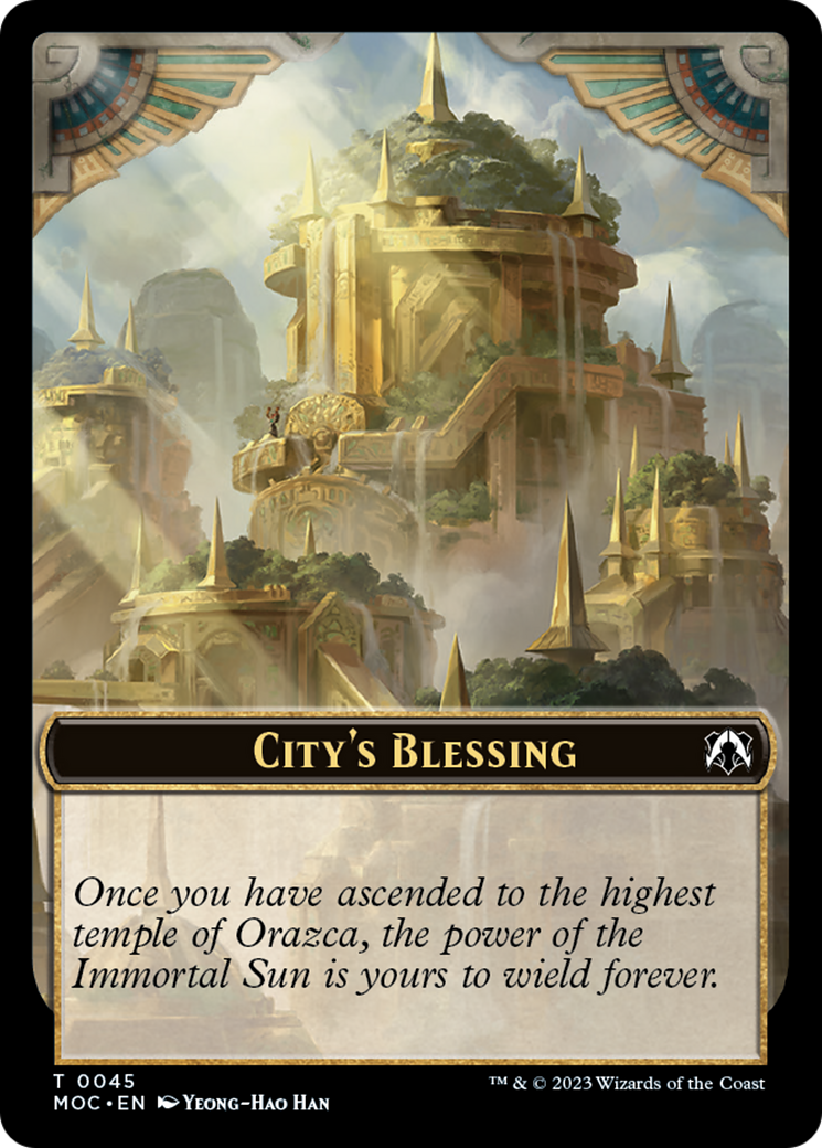 Elephant // City's Blessing Double-Sided Token [March of the Machine Commander Tokens] | Exor Games Dartmouth