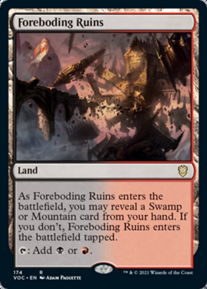 Foreboding Ruins [Innistrad: Crimson Vow Commander] | Exor Games Dartmouth