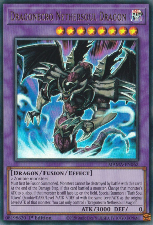 Dragonecro Nethersoul Dragon [MAMA-EN062] Ultra Rare | Exor Games Dartmouth