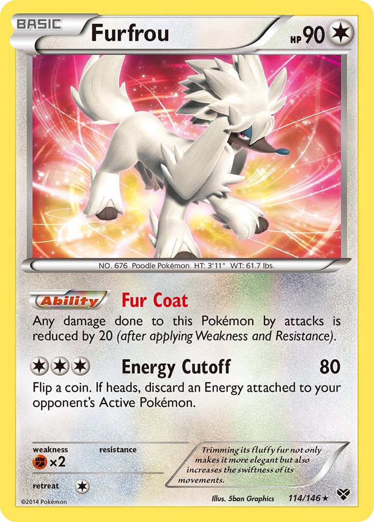 Furfrou (114/146)(Cosmos Holo) (Blister Exclusive) [XY: Base Set] | Exor Games Dartmouth