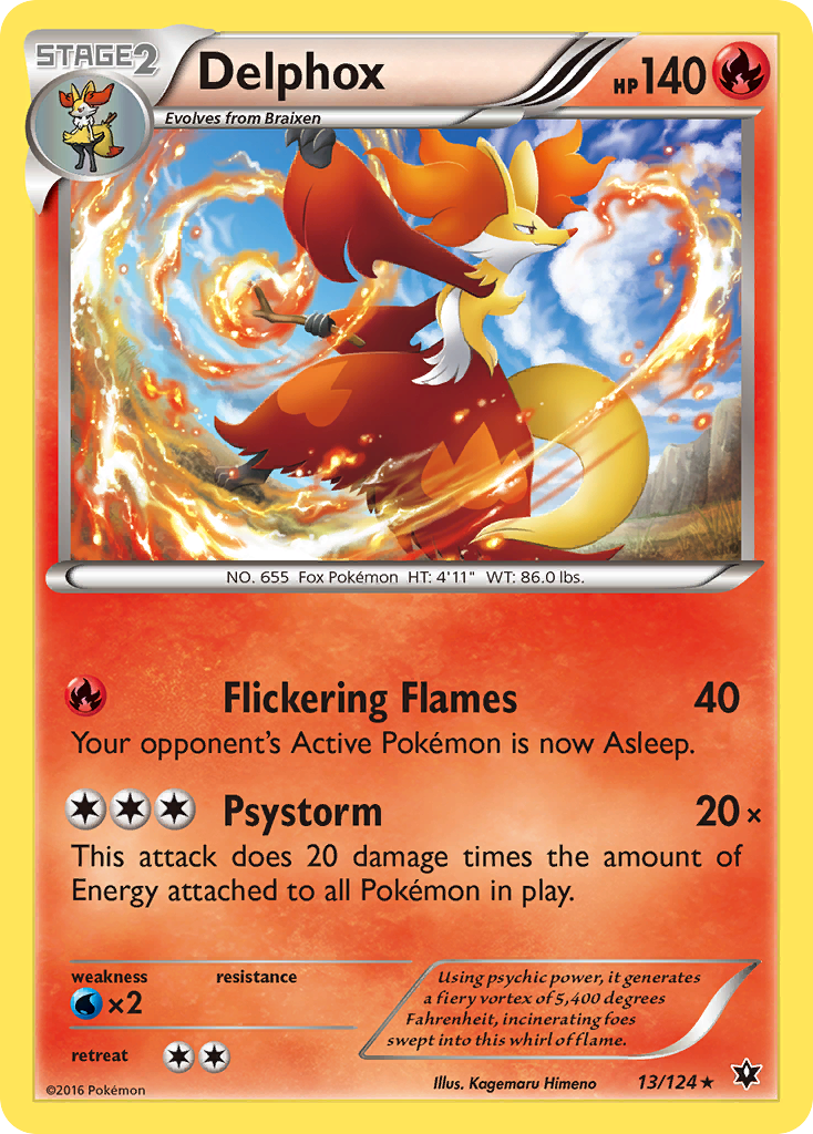 Delphox (13/124) [XY: Fates Collide] | Exor Games Dartmouth