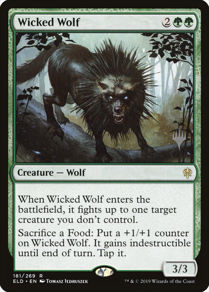 Wicked Wolf (Promo Pack) [Throne of Eldraine Promos] | Exor Games Dartmouth