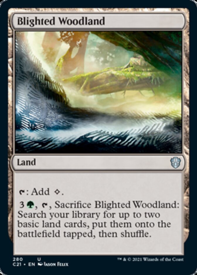 Blighted Woodland [Commander 2021] | Exor Games Dartmouth