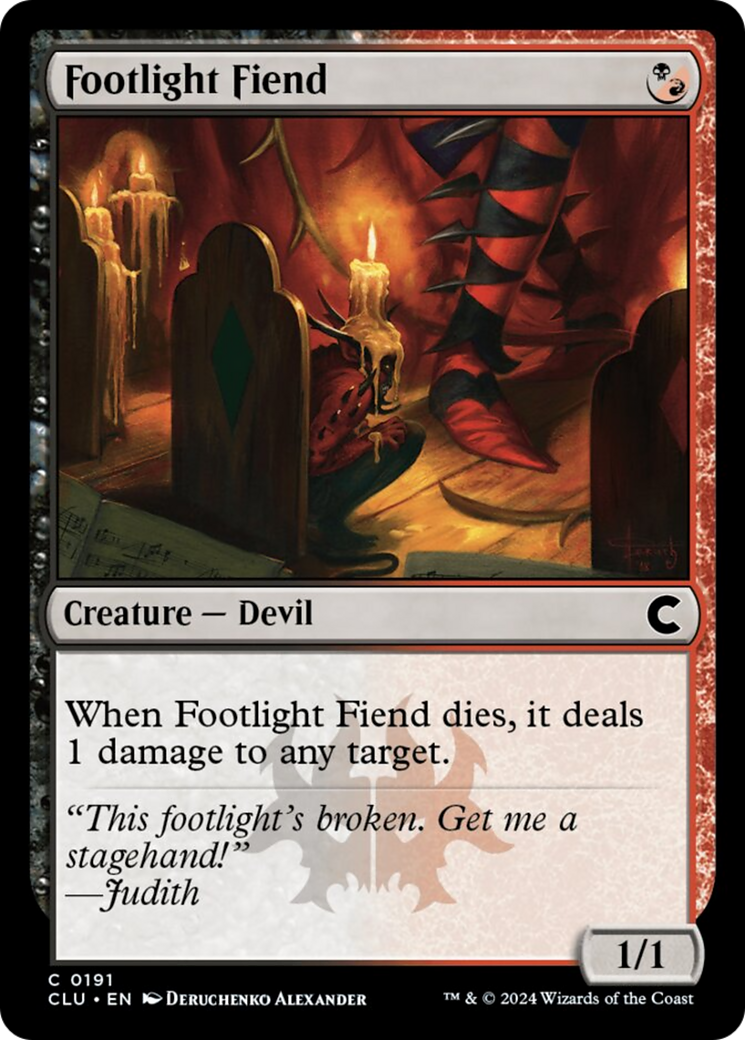 Footlight Fiend [Ravnica: Clue Edition] | Exor Games Dartmouth