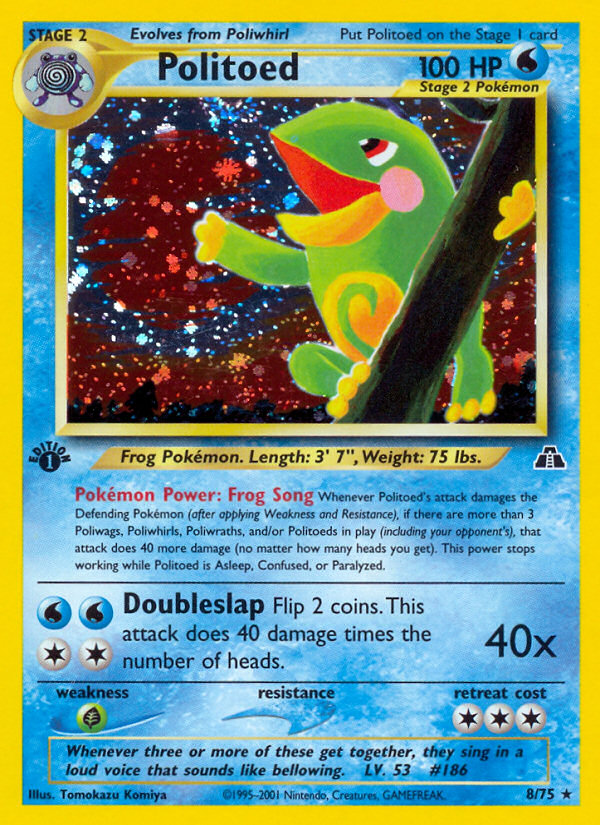 Politoed (8/75) [Neo Discovery 1st Edition] | Exor Games Dartmouth