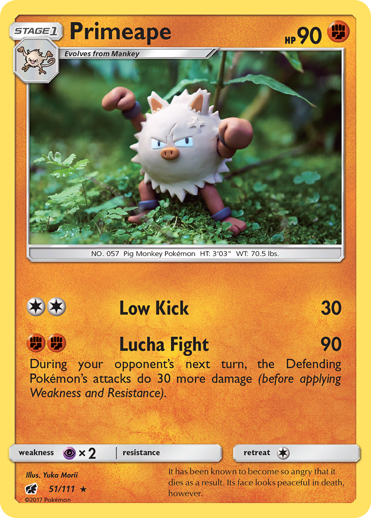 Primeape (51/111) [Sun & Moon: Crimson Invasion] | Exor Games Dartmouth