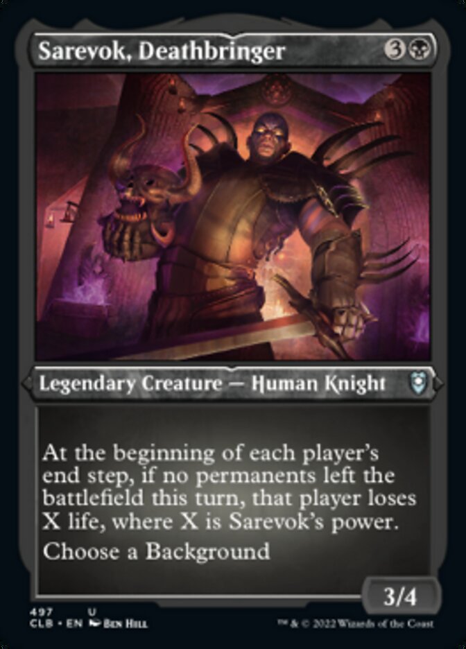 Sarevok, Deathbringer (Foil Etched) [Commander Legends: Battle for Baldur's Gate] | Exor Games Dartmouth