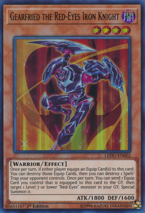 Gearfried the Red-Eyes Iron Knight [LEDU-EN002] Ultra Rare | Exor Games Dartmouth