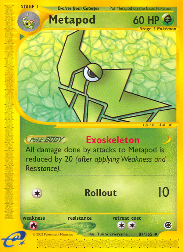 Metapod (87/165) [Expedition: Base Set] | Exor Games Dartmouth